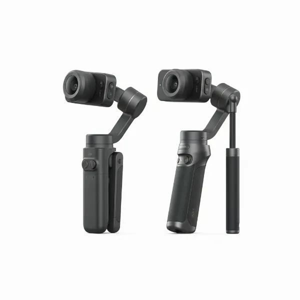 DJI Osmo Mobile SE and OM 6 gimbals displayed side by side for comparison.