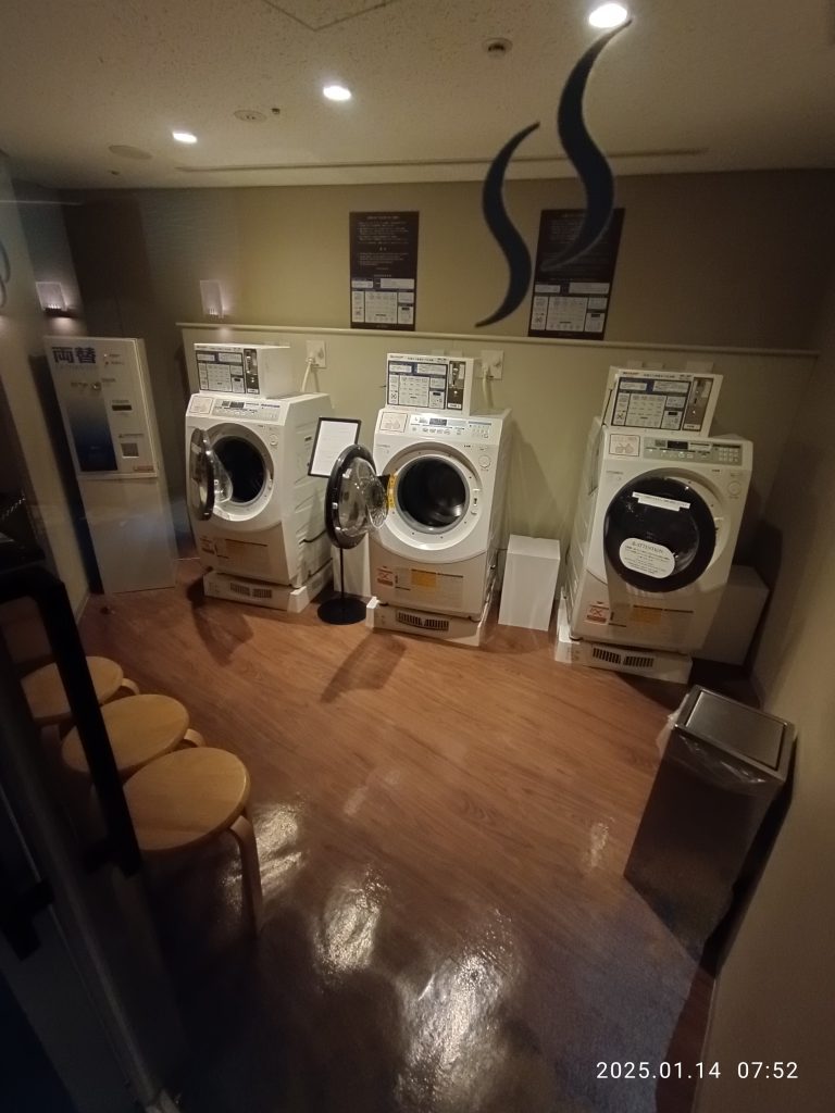 Washing machine in laundry room